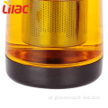 Lilac 750ml / 950ml إبريق شاي زجاجي بوروسيليكات مع مصفاة